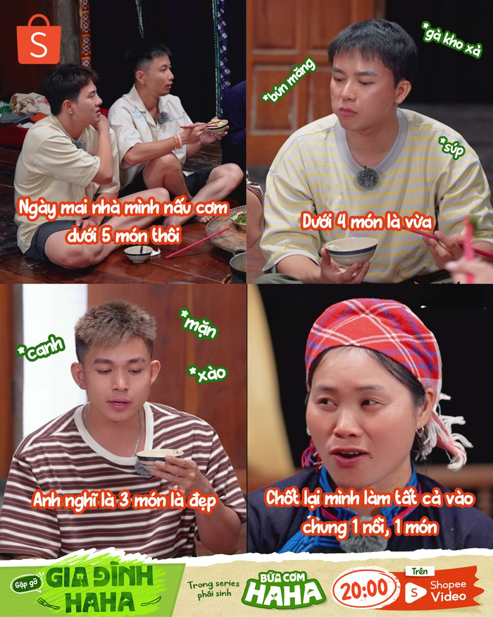 Những tình huống và góc bất ngờ sẽ được hé mở trong series phái sinh “Bữa Cơm Haha” trên Shopee Video. 