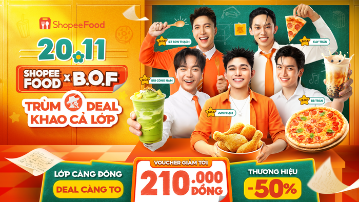 ShopeeFood khuấy động không khí ngày Nhà giáo Việt Nam 20.11 với vô vàn deal ngon khó cưỡng.