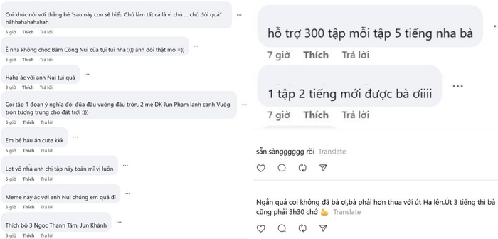 Fan cũng phải chịu thua trước độ “lầy lội” của nghệ sĩ nhà mình. Nhiều bạn còn than thở một tập chỉ vài phút nên xem chưa đã ghiền gì hết.