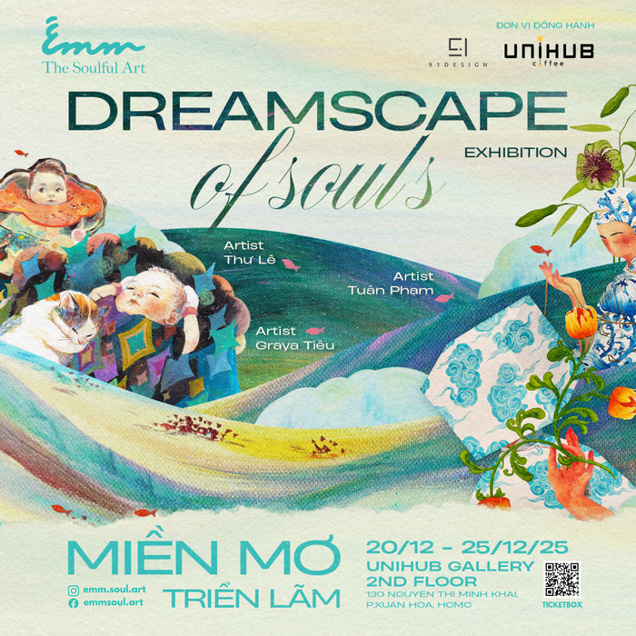 Triển lãm nghệ thuật Miền Mơ - The Dreamscape of Soul: Hành trình khám phá thế giới nội tâm của những nghệ sĩ độc lập Ảnh 1