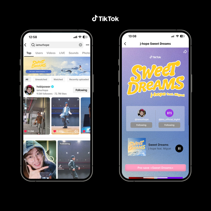 J-hope ra mắt độc quyền Sweet Dreams (feat. Miguel) trên TikTok trước 7 ngày Ảnh 2