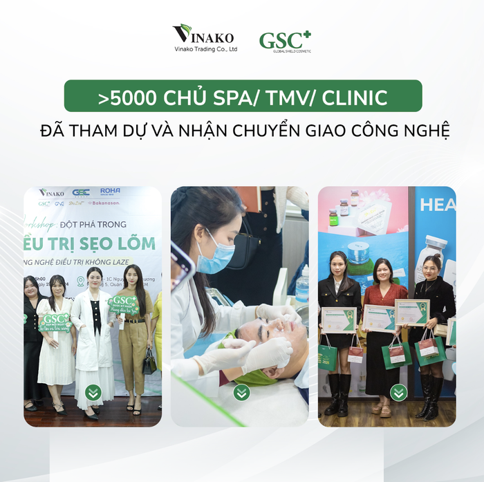 GSC tổ chức workshop và chuyển giao công nghệ tới Spa & Clinic