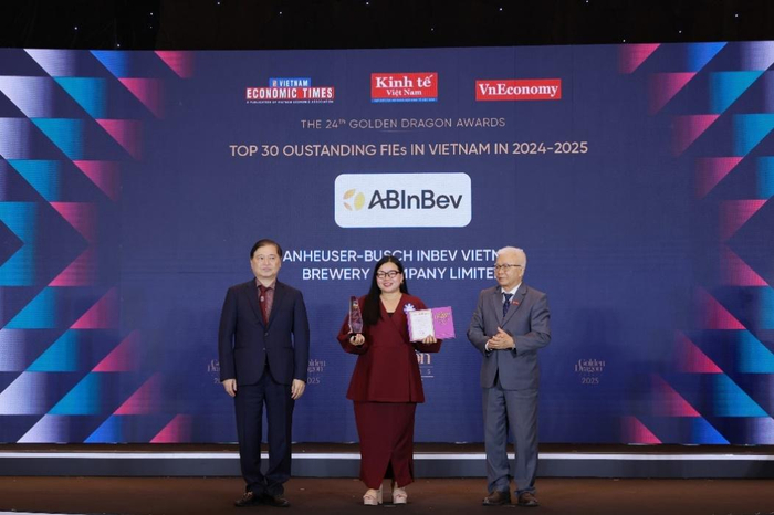 AB INBEV liên tiếp 4 năm được vinh danh tại giải thưởng rồng vàng Ảnh 1
