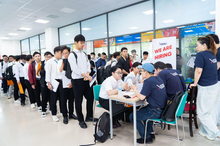 Không gian công nghệ tại HUTECH IT Open Day 2025 hút sinh viên tham quan, trải nghiệm Ảnh 4