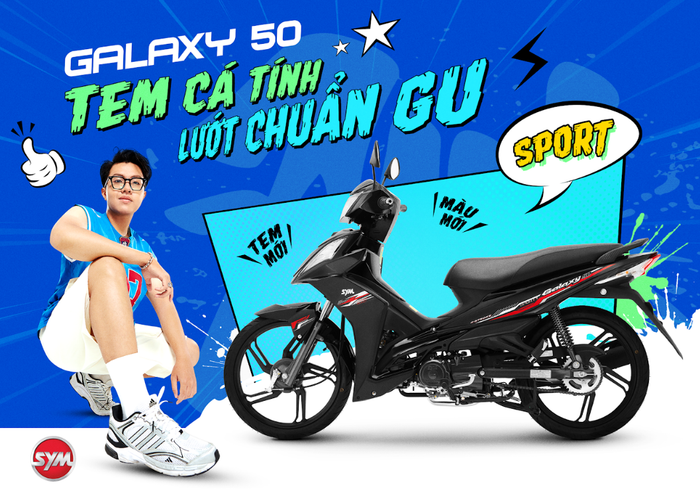 Galaxy 50 với phong cách thể thao, chuẩn gu của các chàng trai trẻ