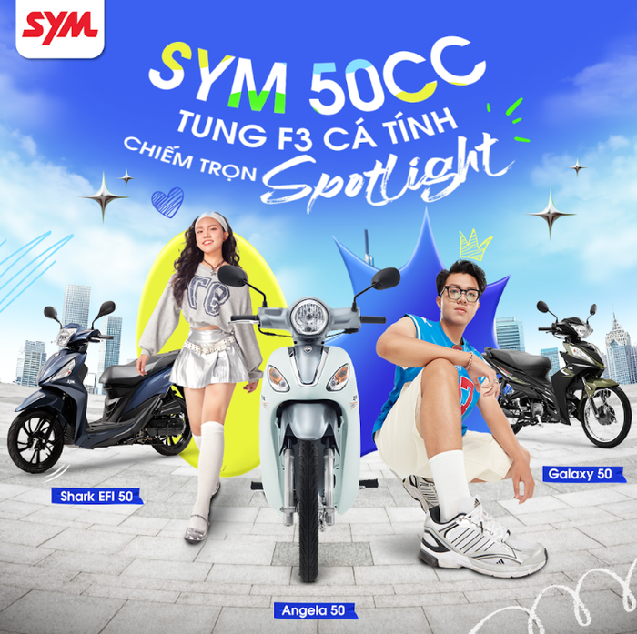 3 mẫu xe 50cc mới ra mắt với bảng màu đa dạng và tiện ích vượt trội