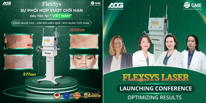 Buổi ra mắt công nghệ laser mới FLEXSYS sản xuất tại Đức kết hợp 2 bước sóng 577nm & 1550nm trong ứng dụng da liễu hiện đại Ảnh 2
