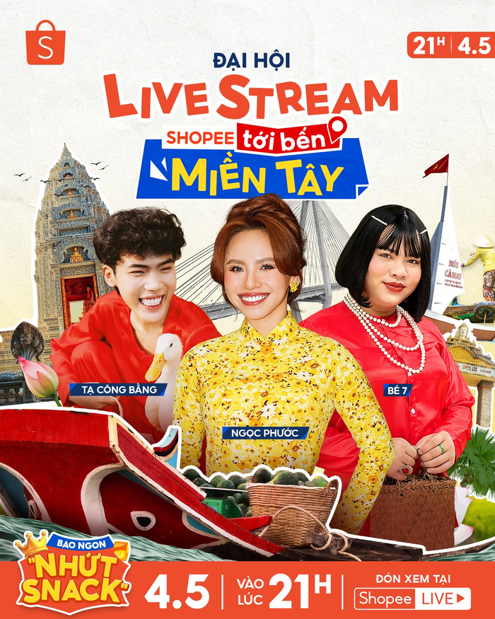 Đón xem đại hội livestream mở màn dịp 5.5 bằng cách lên chuyến xe “Bao Ngon Nhứt Snack” vào lúc 21H ngày 4.5.