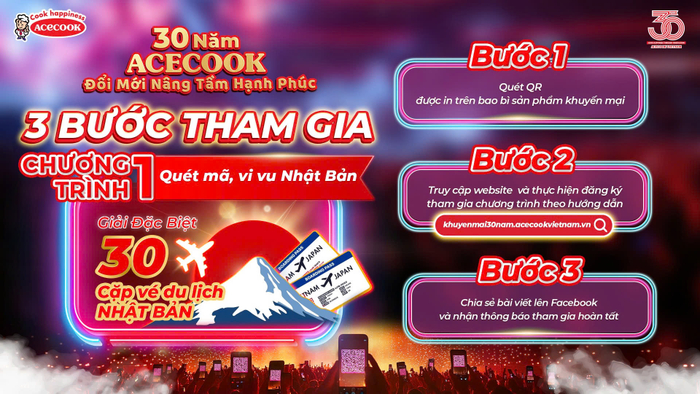 3 bước đơn giản tham gia chương trình “Quét mã, vi vu Nhật Bản”, bắt ngay cơ hội thăm xứ Phù Tang.