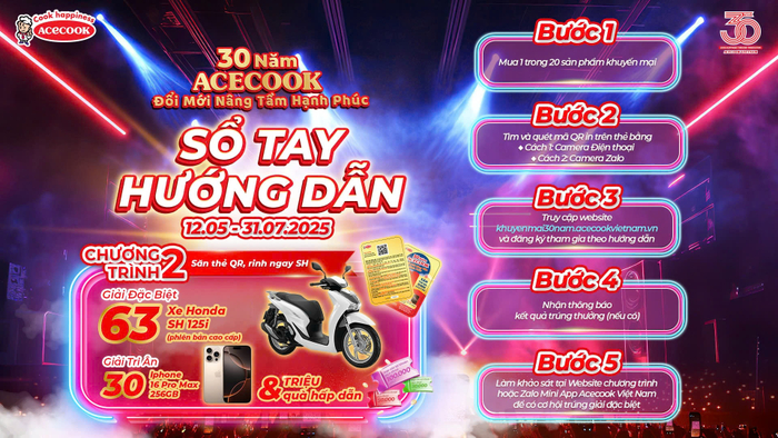 Săn hàng triệu giải thưởng hấp dẫn trong chương trình “Săn thẻ QR, rinh ngay SH” chỉ với 5 bước.