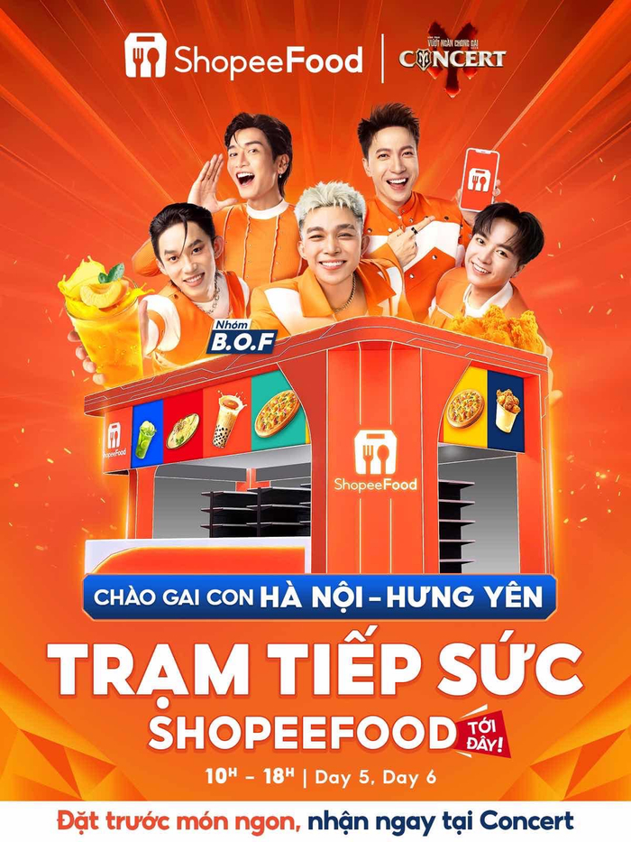 Yên tâm no bụng, quẩy sung, ShopeeFood tiếp sức Gai Con Hà Nội - Hưng Yên với loạt deal xịn trước concert Ảnh 2
