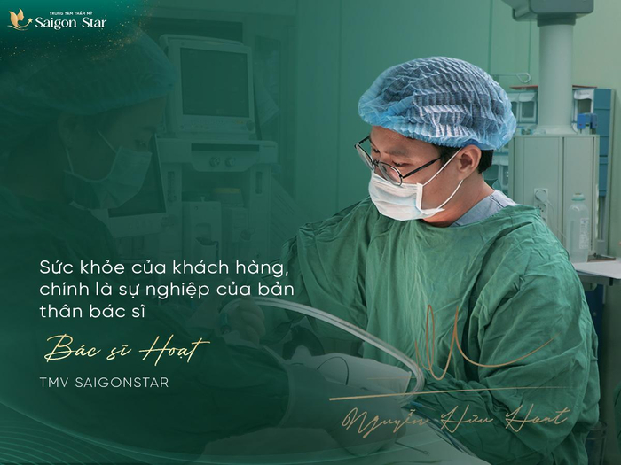 Sự an toàn của khách hàng luôn được Bác sĩ Hoạt đặt lên hàng đầu.