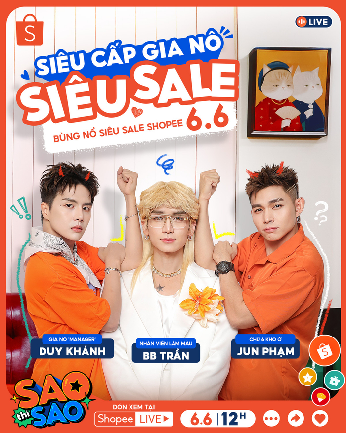 Một buổi trưa “ỒN ĐIÊNG” nhưng cười thả ga sẽ có tại livestream Sao Thì Sao