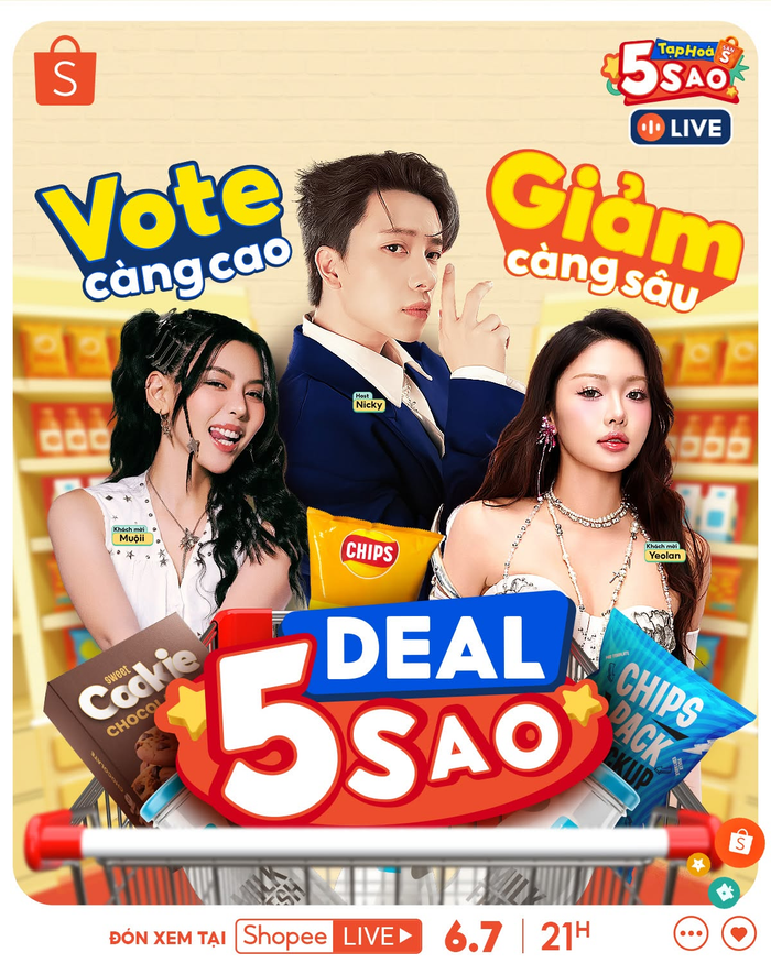 Đã Nicky lại còn Yeolan và Muộii, tam ca “hội đồng quậy” hứa hẹn “ồn tới nóc” tại livestream 'Tạp Hóa Sàn S 5 Sao'