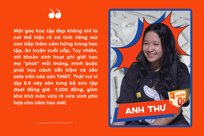 Với ngân sách nhỏ xinh, Anh Thư luôn lập danh sách trước để tránh mua sắm bốc đồng.