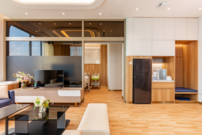 Phòng lưu viện tại AIH đảm bảo sự riêng tư, thoải mái cho mẹ, bé và gia đình. Nguồn: Bệnh viện AIH