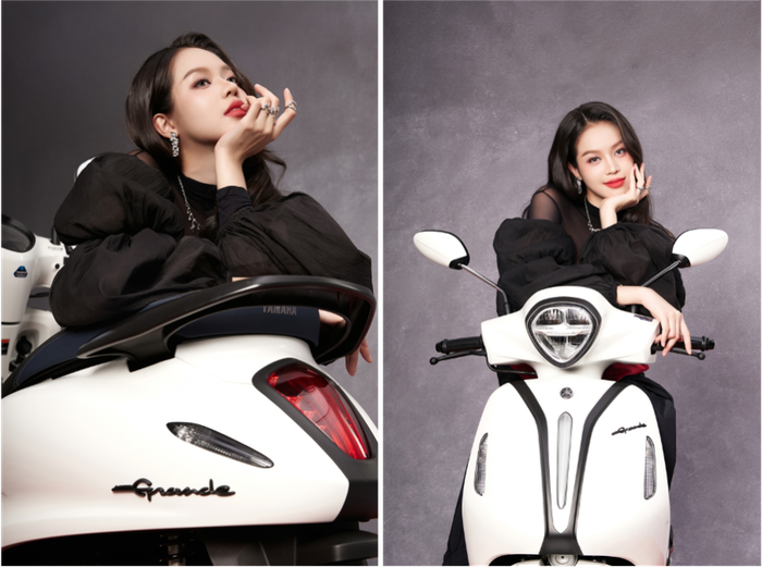 Yamaha Grande sở hữu thiết kế thanh lịch với những đường cong mềm mại