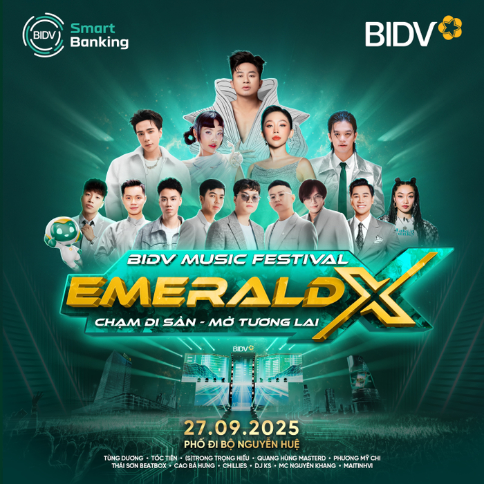 BIDV Music Festival quy tụ dàn nghệ sĩ đình đám nhất nhì V-biz.