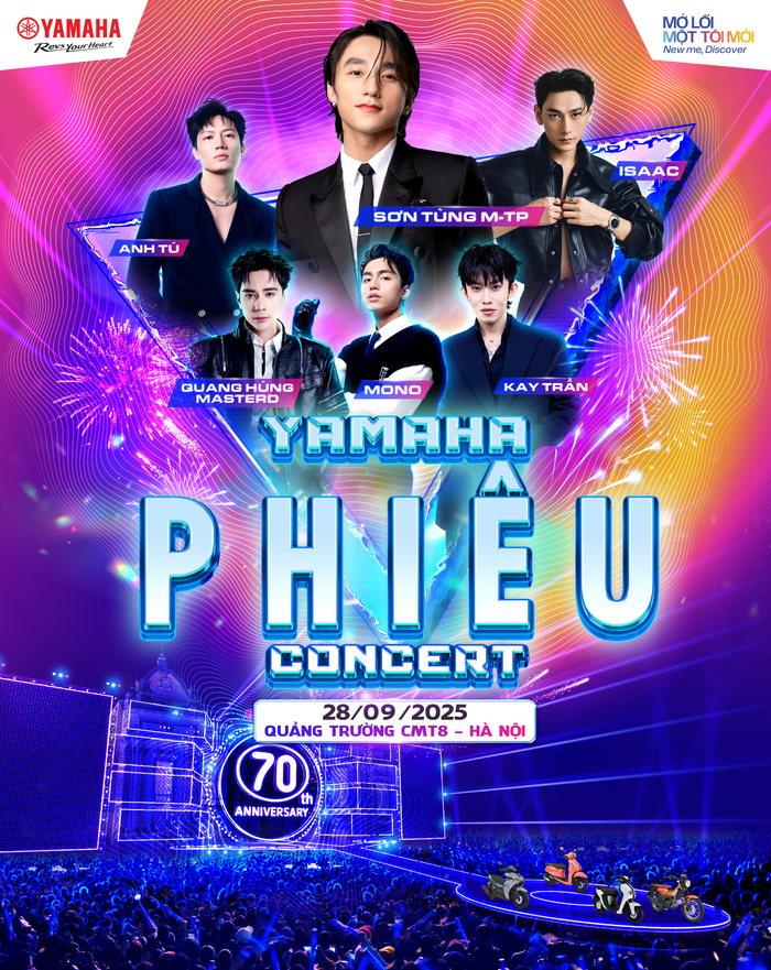 “Yamaha PHIÊU Concert” - Đại nhạc hội quy tụ loạt sao đình đám