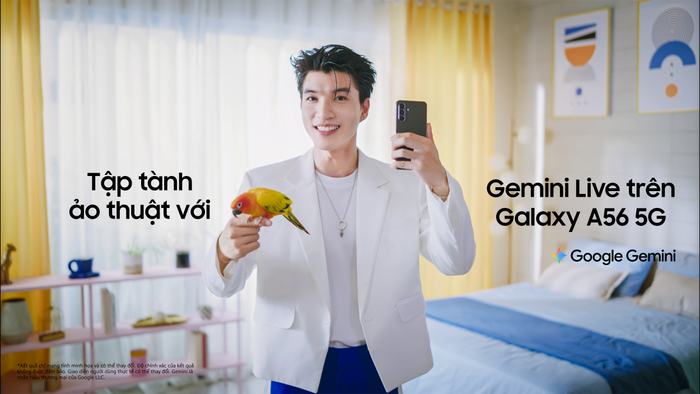 Tìm kiếm lời khuyên và nâng cấp kỹ năng cùng Gemini Live trên Galaxy A56 5G là bí quyết để trở thành ngôi sao đa tài của HIEUTHUHAI