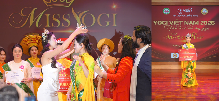 Khoảnh khắc đăng quang tại Miss Yogi 2026