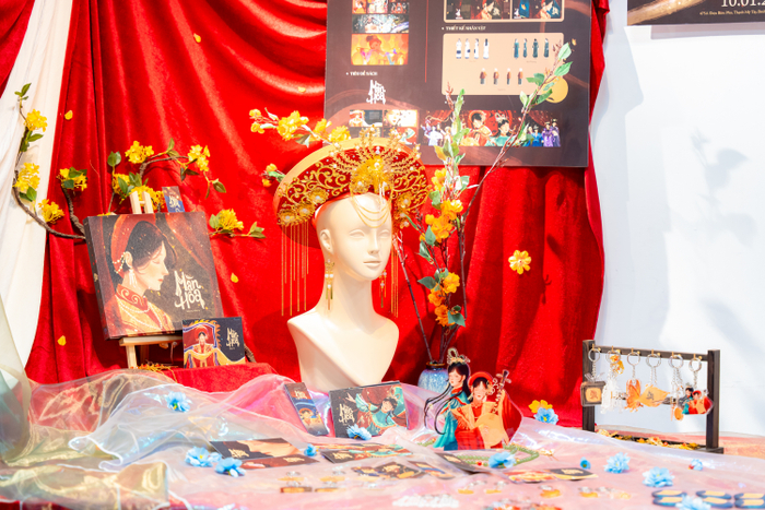 Gian hàng sách minh họa “Màn hoa” nhận được đánh giá cao từ hội đồng