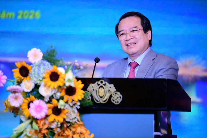 Ông Hà Văn Siêu, Phó Cục trưởng Cục Du lịch Quốc gia Việt Nam, phát biểu tại Hội thảo