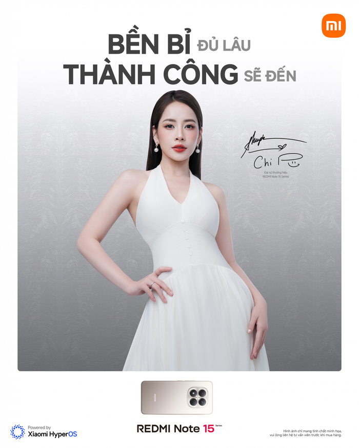 Chi Pu đồng hành cùng REDMI Note 15 Series, mở ra thế hệ REDMI Note bền bỉ nhất Ảnh 2