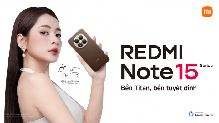 Chi Pu chính thức trở thành Đại sứ của dòng sản phẩm REDMI Note 15 Series tại Việt Nam.