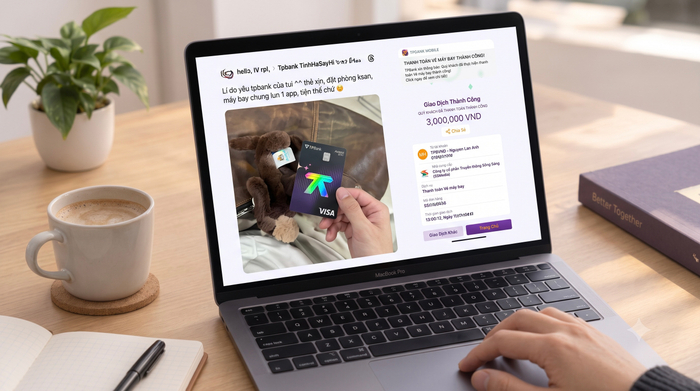 Fan khoe trọn hành trang “Sống đỉnh' với bộ đôi App & Thẻ TPBank. Ảnh: TPBank