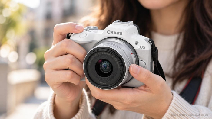 Canon R50 trang bị cảm biến APS-C 24,2MP sắc nét