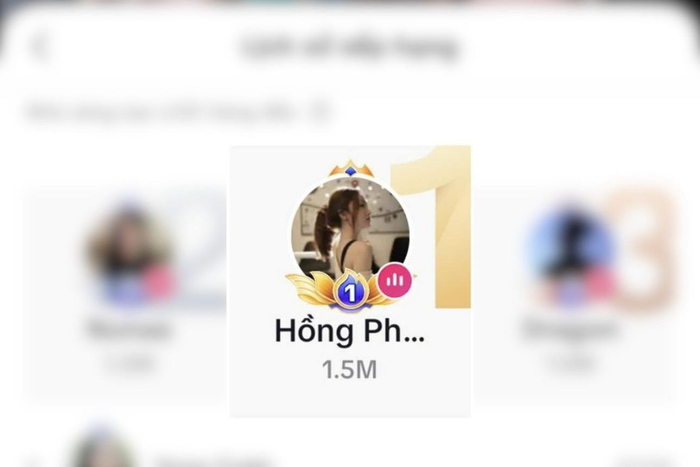 Hồng Phúc đạt Top 1 Bảng xếp hạng TikTokLIVE ngày 19.10.2026 - Ảnh: KingMedia