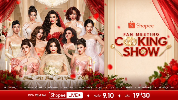 Shopee Cooking Show phát sóng lúc 19h30 ngày 9.10 hứa hẹn mang đến nhiều tình huống thú vị cho khán giả.