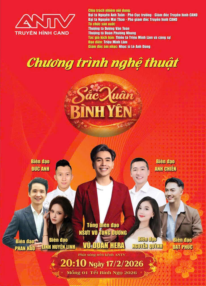 Tổng biên đạo, NSƯT Vũ Tùng Dương trong Chương trình nghệ thuật Sắc xuân bình yên.