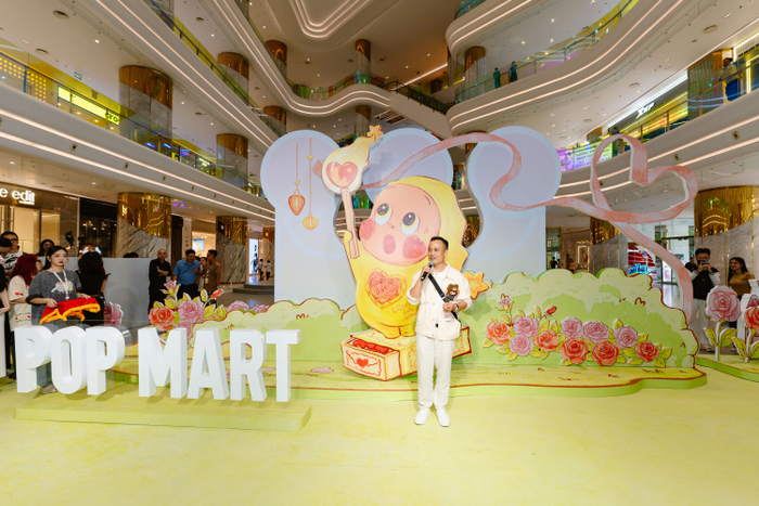 Ông Đỗ Nguyễn Đình Huấn – Country Head POP MART Việt Nam phát biểu tại khai trương cửa hàng mới ở Thiso Mall Sala