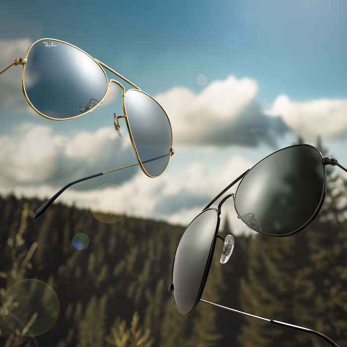 Phiên bản Aviator Classic tròng xanh dương/đen – hai mẫu bán chạy tại Kính Hải Triều Q.1