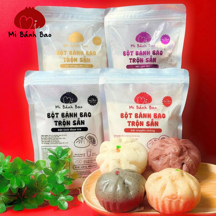 Không dừng ở bánh bao tươi, Mi Bánh Bao còn bán bột trộn sẵn để khách có thể tự làm bánh theo cách riêng.