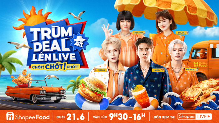 Bạn có thể vừa “say nắng” trước dàn khách mời, vừa say mê săn deal không lối thoát tại Trùm Deal Lên Live 21/6.