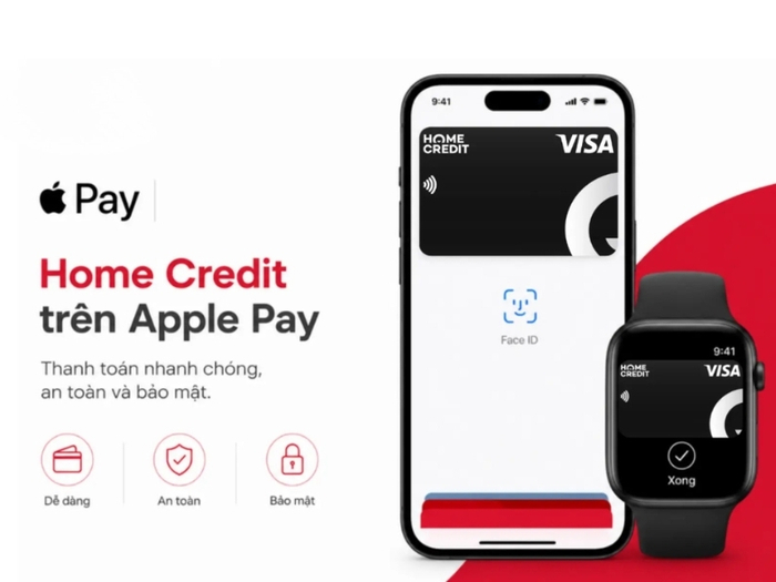Thẻ tín dụng Home Credit tích hợp Apple Pay an toàn, bảo mật