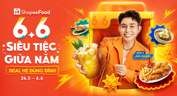 Hàng ngàn món ngon từ các thương hiệu được yêu thích cùng hội tụ, sẵn sàng khuấy động mùa hè tại sự kiện ShopeeFood 6/6.