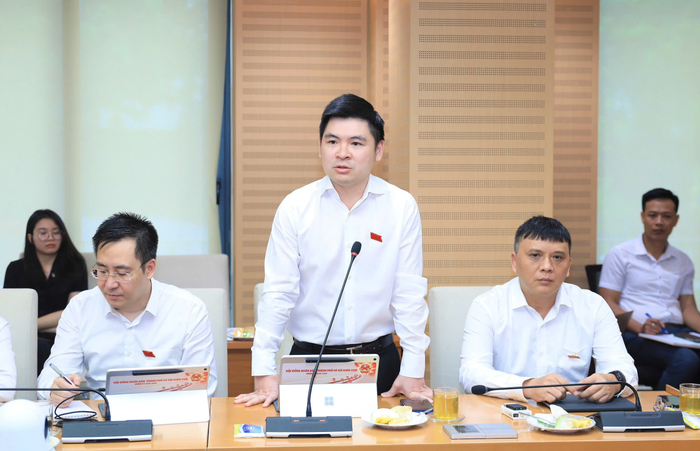 Ông Đỗ Vinh Quang tại kỳ họp HĐND TP. Hà Nội