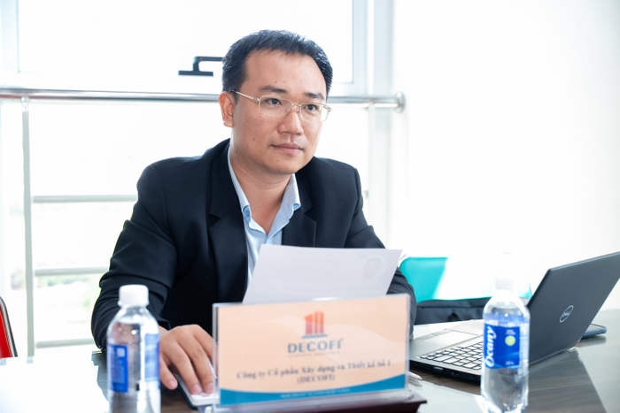 Anh Trần Chí Công - Trưởng Ban Thanh tra nội bộ Công ty DECOFI đánh giá cao năng lực và tinh thần của sinh viên HUTECH