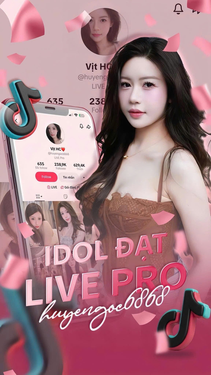 Kênh TikTok chính chủ của Vịt HC đạt danh hiệu Live Pro