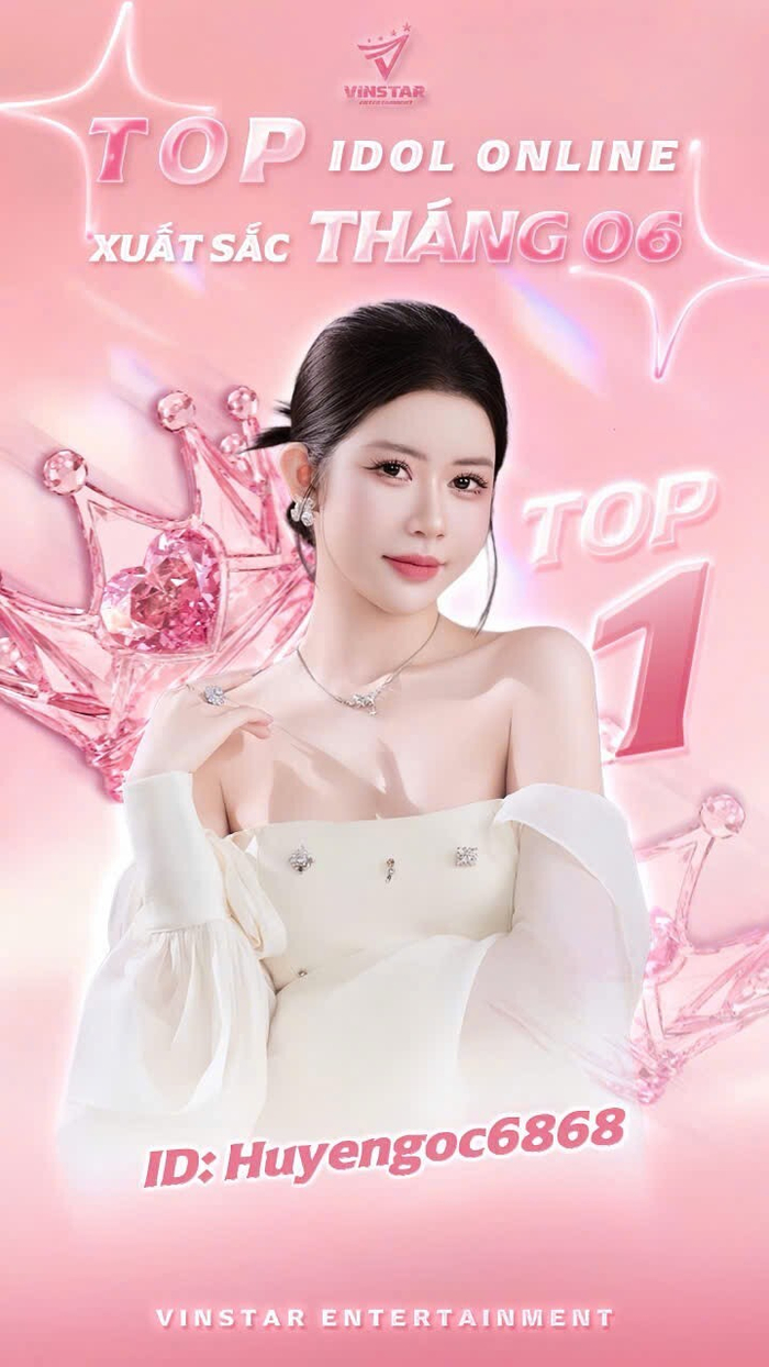 Đinh Thị Ngọc Huyền (Vịt HC) xuất sắc được vinh danh danh hiệu 'Top Idol Online' từ Vinstar Entertainment