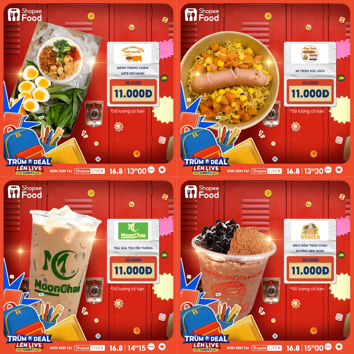 Chỉ cần canh đúng giờ, những món quen thuộc trong menu học đường có thể về tay với mức giá chỉ 11.000 đồng.