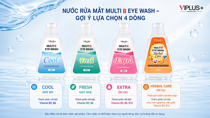 VIPLUS+ và dòng nước rửa mắt dành cho nhiều nhu cầu chăm sóc mắt mỗi ngày Ảnh 5
