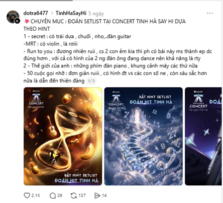 Giải mã hint setlist Tinh Hà “Say Hi” cùng TPBank: Bài nào sẽ xuất hiện trên sân khấu? Ảnh 1