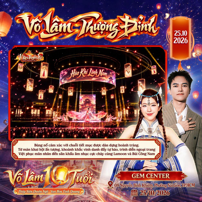 Nghệ sĩ Lamoon và Bùi Công Nam sẽ mang những màn trình diễn đặc sắc đến “Võ Lâm Thượng Đỉnh” ngày 25/10