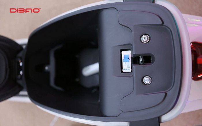 Xe Dibao Vibe có cốp xe rộng rãi lên đến 25L