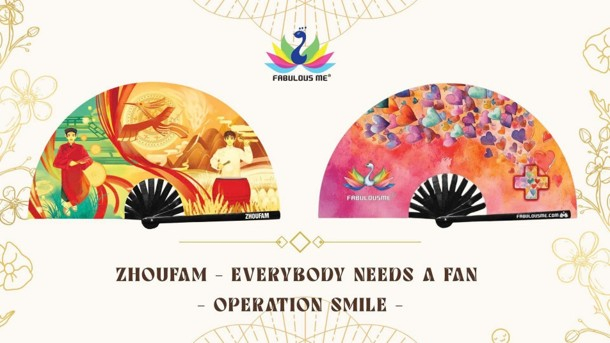Thiết kế quạt Zhoufam cho EVERYBODY NEEDS A FAN® — Fandom Charity Project.